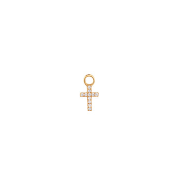 Esther | Diamond Cross Earring Charm